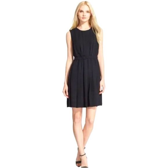Kate Spade Crepe Fit and Flare Dress in Black - Size 6 - Picture 1 of 9